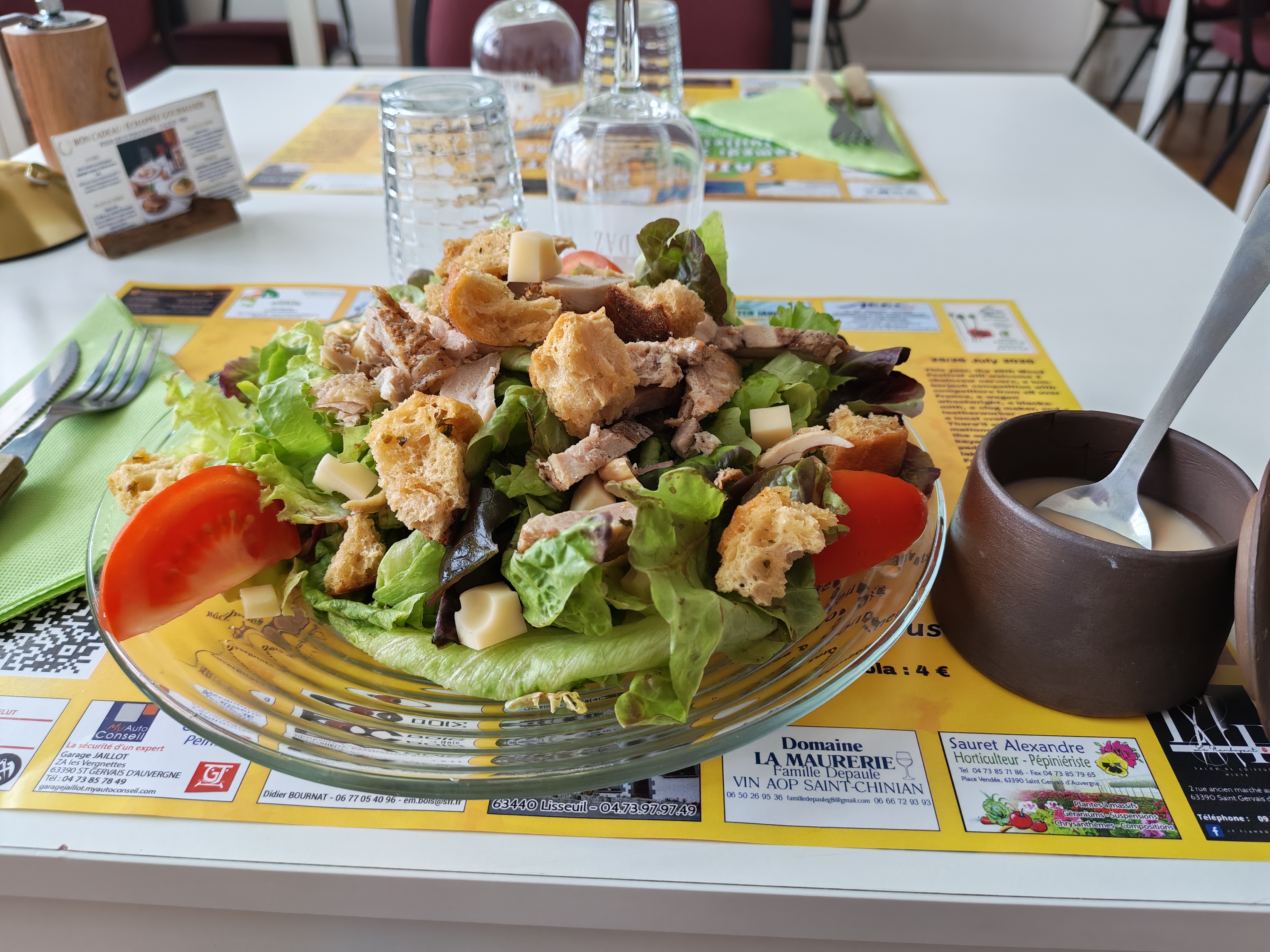 Photo d'une salade de l'Auberge de Charron